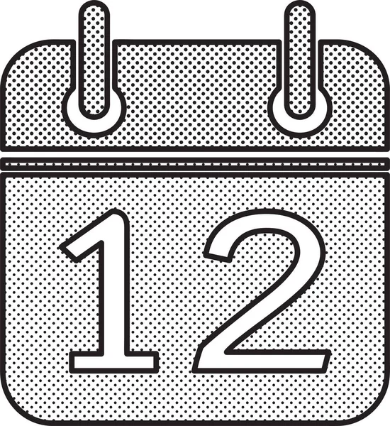 Calendar Icon Sign Symbol Desiggn — Archivo Imágenes Vectoriales