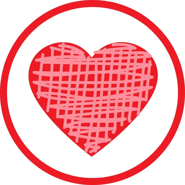 Herz Symbol Zeichen Design — Stockvektor