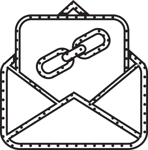 Email Posta Icona Segno Simbolo Design — Vettoriale Stock