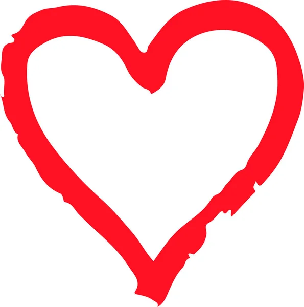 Hand Drawn Heart Icon Sign Design — Διανυσματικό Αρχείο