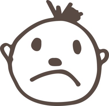 El çizimi insan simgesi sembol tasarımı