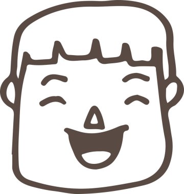 El çizimi insan simgesi sembol tasarımı