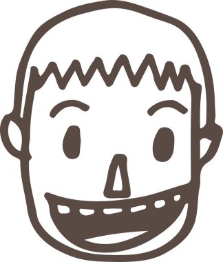 El çizimi insan simgesi sembol tasarımı