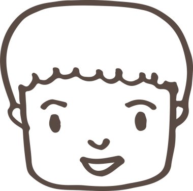 El çizimi insan simgesi sembol tasarımı