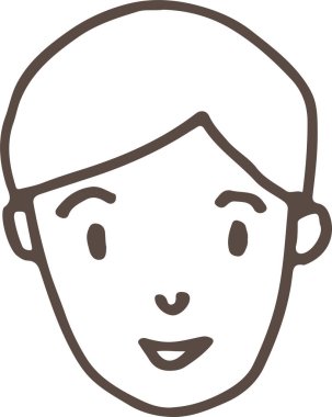 El çizimi insan simgesi sembol tasarımı