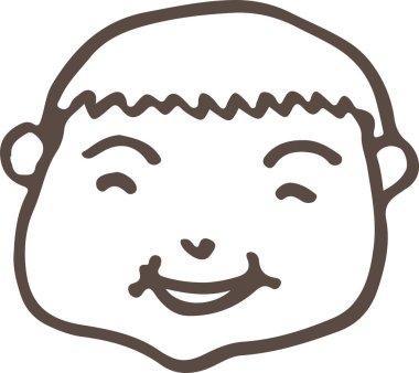 El çizimi insan simgesi sembol tasarımı