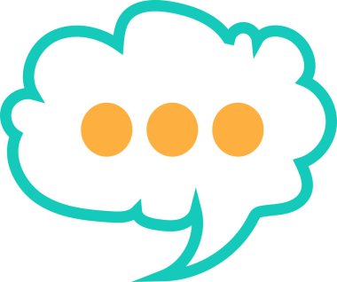 konuşma kabarcığı işaret simgesi tasarımı