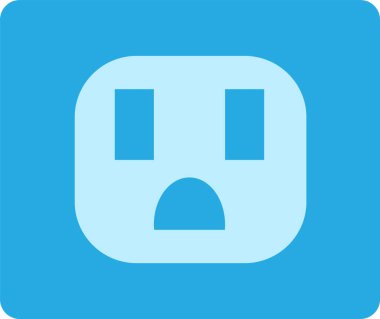 Elektrik çıkış simgesi sembol tasarımı