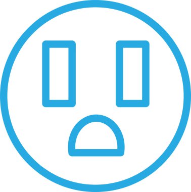 Elektrik çıkış simgesi sembol tasarımı