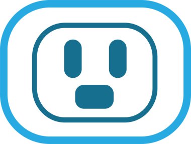 Elektrik çıkış simgesi sembol tasarımı