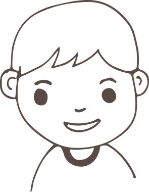 İnsanlar el çizimi avatar tasarımı ile karşı karşıya