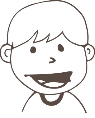 İnsanlar el çizimi avatar tasarımı ile karşı karşıya