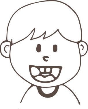 İnsanlar el çizimi avatar tasarımı ile karşı karşıya