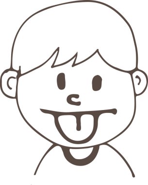 İnsanlar el çizimi avatar tasarımı ile karşı karşıya