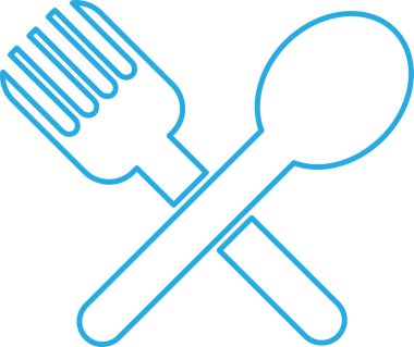 Spoon Fork Simgesi sembol tasarımı