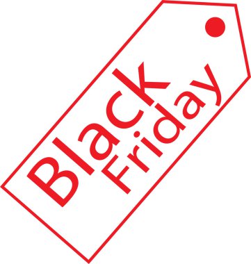 Kara Cuma satış simgesi tasarımı