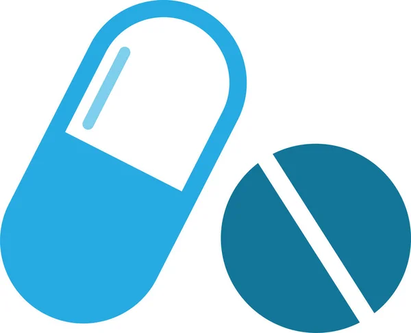 Ιατρικά Φάρμακα Εικονίδιο Σύμβολο Σχεδιασμό Σύμβολο — Διανυσματικό Αρχείο