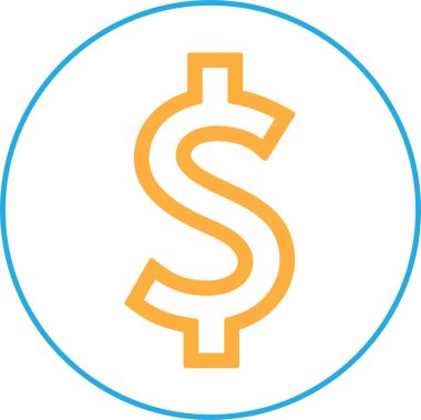 Dolar para simgesi işareti tasarımı