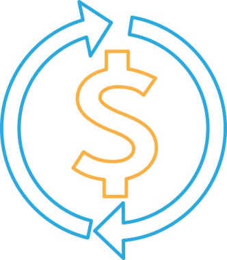 Dolar para simgesi işareti tasarımı