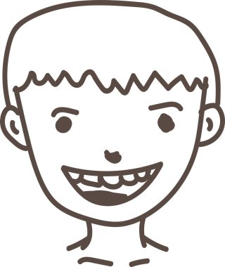 İnsanlar çizgi film simgesi tasarımı ile karşı karşıya