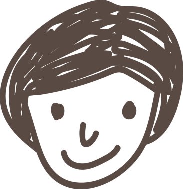 El çizimi insanlar simge sembolü tasarımı