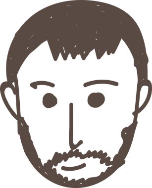 El çizimi insanlar simge sembolü tasarımı