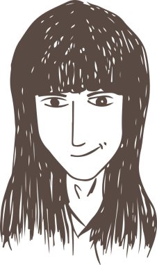 El çizimi insanlar simge sembolü tasarımı