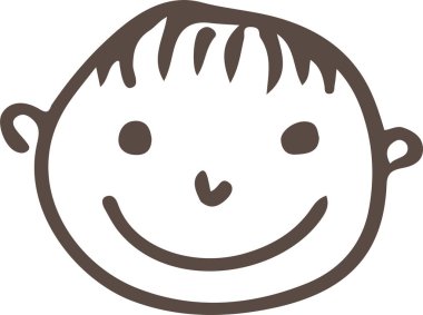 El çizimi insanlar simge sembolü tasarımı