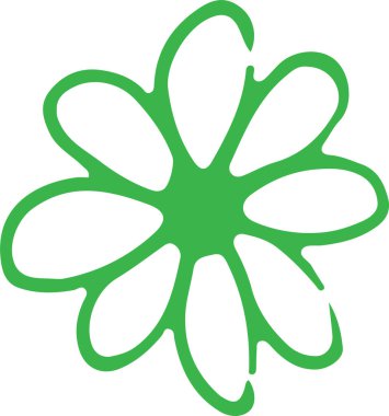 Bitki simgesi sembol tasarımı