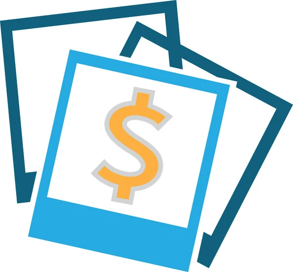 Dollar Geld Symbol Zeichen Design — Stockvektor