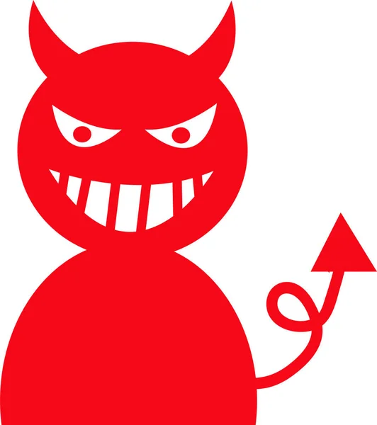 Devil Ikon Tecken Symbol Design — Stock vektor