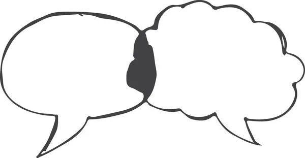 Desain Simbol Ikon Gelembung Percakapan - Stok Vektor