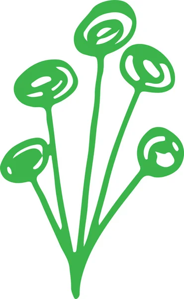 植物アイコンの記号のデザイン — ストックベクタ