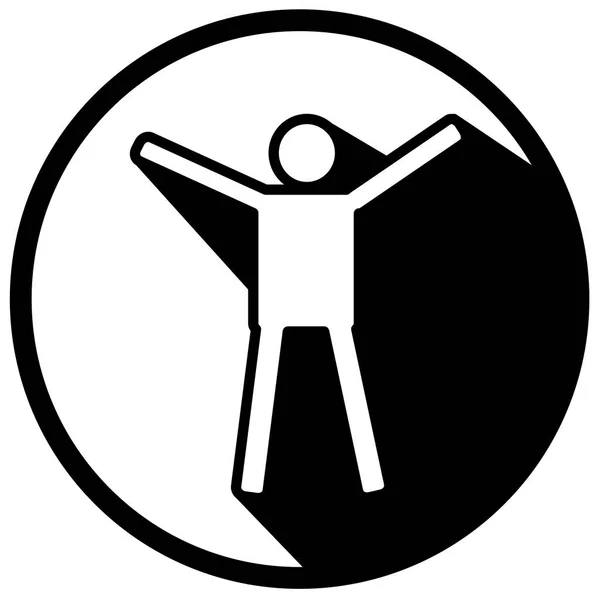 人のアイコン記号のデザイン — ストックベクタ