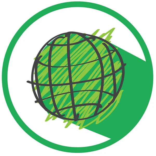 Globe Earth Icon Sign Symbol Design — Image vectorielle