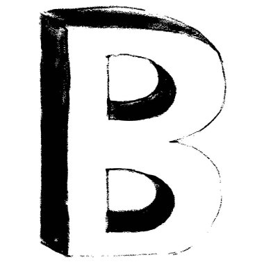 El çizimi alfabe el yazısı harfleri yazı tipi simgesi sembol tasarımı