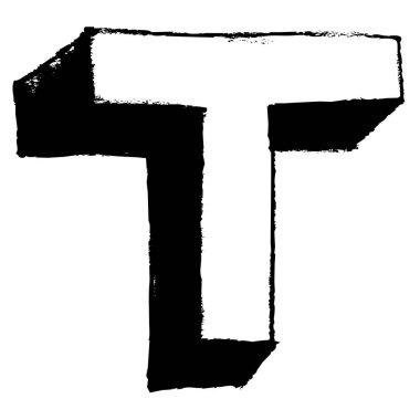 El çizimi alfabe el yazısı harfleri yazı tipi simgesi sembol tasarımı