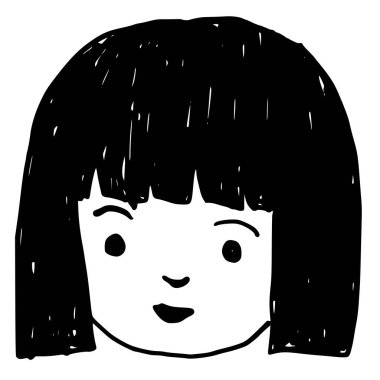 El çizimi insanlar simge sembolü tasarımı