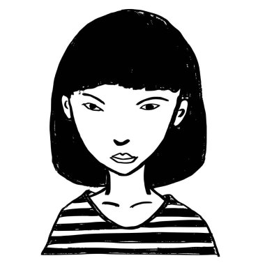 El çizimi insanlar simge sembolü tasarımı