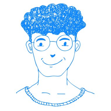 El çizimi insanlar simge sembolü tasarımı