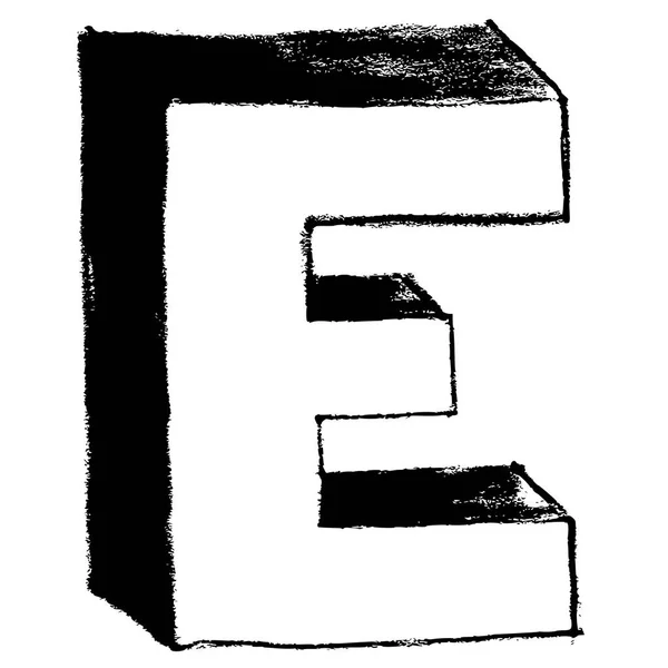 Alphabet Dessiné Main Lettrage Manuscrit Calligraphie Icône Police Signe Symbole — Image vectorielle