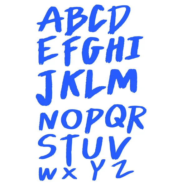 Handgezeichnetes Alphabet Handschrift Schrift Kalligraphie Schrift Symbol Zeichen Symbol Design — Stockvektor