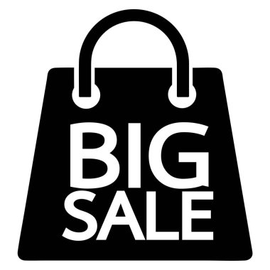 Alışveriş çantası ikonu Satış paketi tabela tasarımı