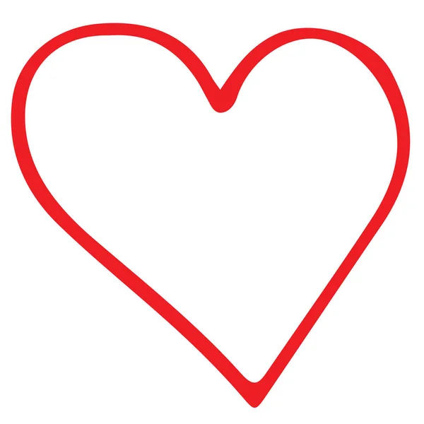 心脏手绘图标标志设计 — 图库矢量图片