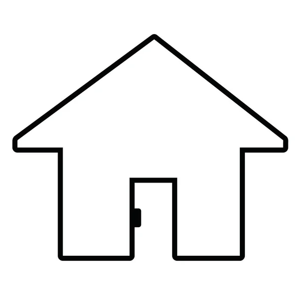 Tanda Simbol Rumah Dan Rumah - Stok Vektor