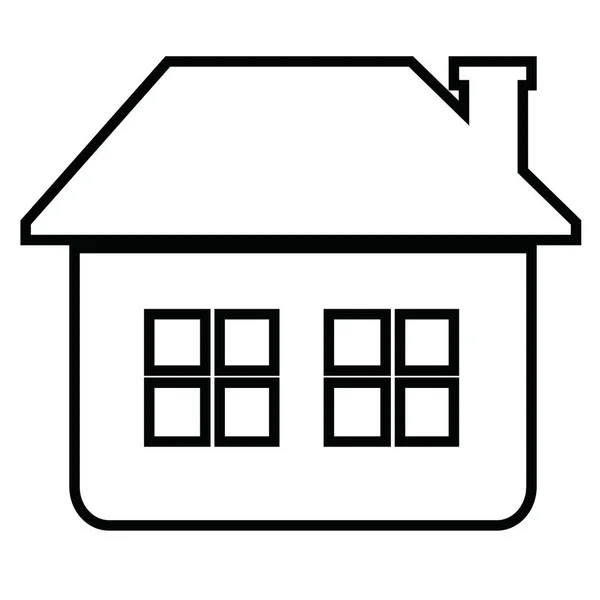 Symbolschild Für Haus Und Heim — Stockvektor