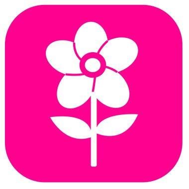 Çiçek simgesi flora işareti tasarımı