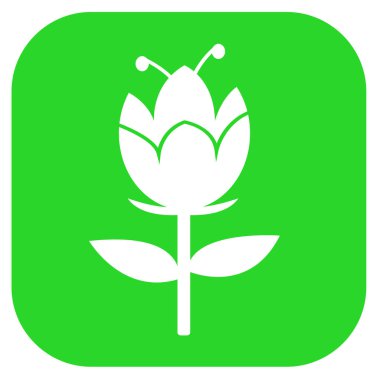 Çiçek simgesi flora işareti tasarımı