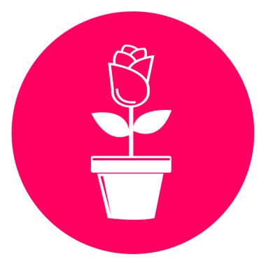 Çiçek simgesi flora işareti tasarımı