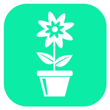 Çiçek simgesi flora işareti tasarımı